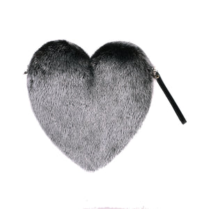 Amore - Mink Fur Heart Purse
